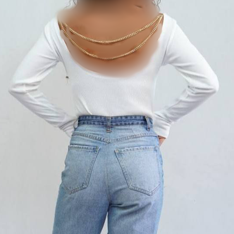 بادی پشت زنجیر آستین دار(پک 4 عددی)