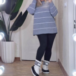 بلوز راه راه لش پینترسیتی (پک 6 عددی)