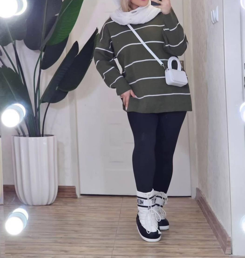 بلوز راه راه لش پینترسیتی (پک 6 عددی)