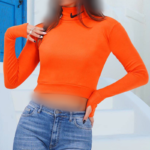 کراپ فینگر یقه اسکی گلدوزی نایک (پک 4عددی)