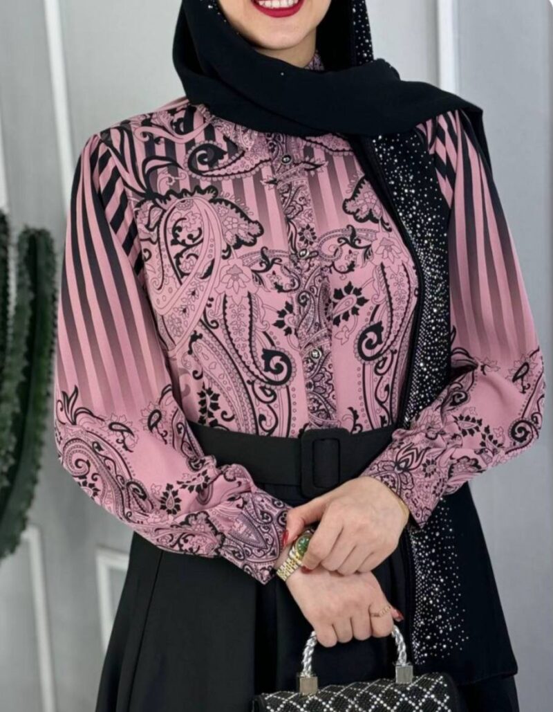 شومیز الیزه جلو دکمه(پک 4 عددی)