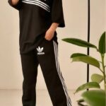 ست بلوز شلوار جیبدار چاپ آدیداس(پک 6 عددی)