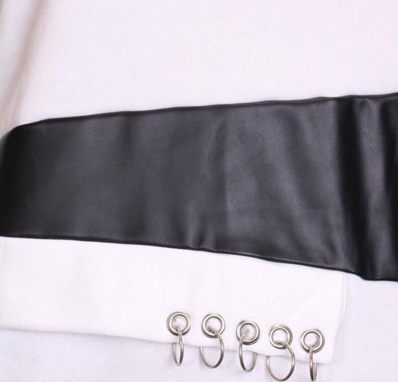 بلوز تیکه دوزی چرم و پایین حلقه (پک4 عددی)