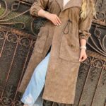 مانتو بلند مدل جلو باز (پک 4 عددی)