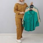 مانتو شلوار کارگو (پک 4 عددی)