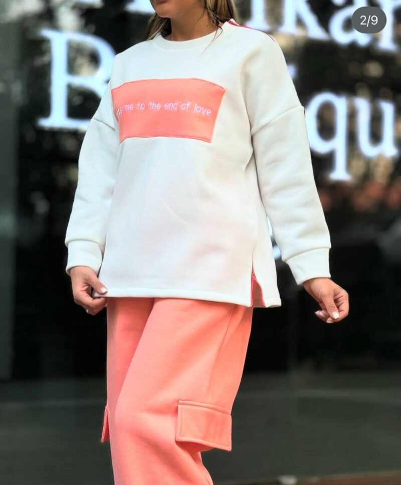 ست بلوز آستین بلند و شلوار کارگو (پک 3 عددی)