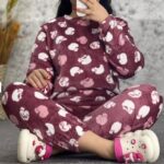 ست مخمل بلوز و شلوار استیکری (پک 6 عددی)