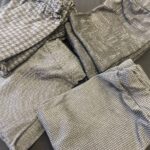 شلوار کمر کش طرح دار (پک 6 عددی)