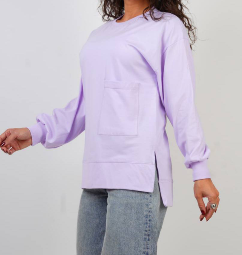 بلوز تک جیب پشت بلند بغل چاک (پک 6 عددی)