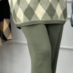 ست بافت تونیک شلوار لوزی(پک6 عددی)