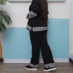 ست بافت تونیک شلوار پایین لوزی(پک6 عددی)