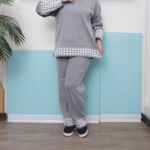 ست بافت تونیک شلوار پایین لوزی(پک6 عددی)