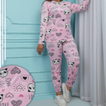 ست بلوز شلوار مخمل استیکری(پک 6 عددی)