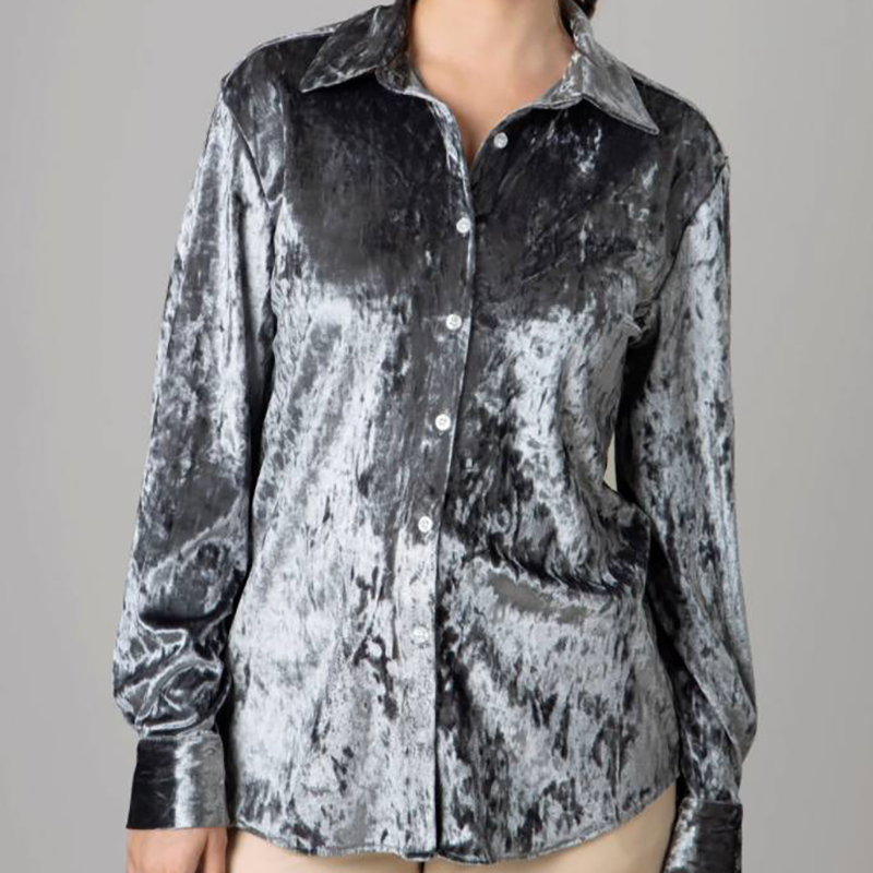 شومیز مانتويى جلو دكمه (پک 4 عددی)