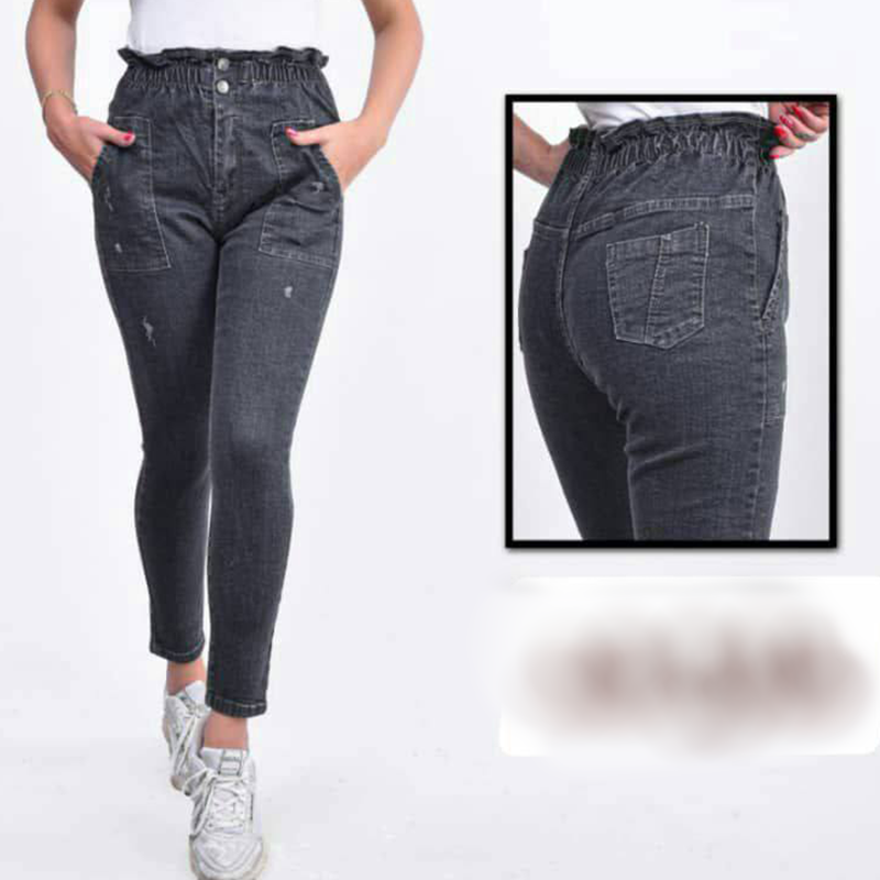 شلوار مام استایل کمر هویجی(پک5 عددی)