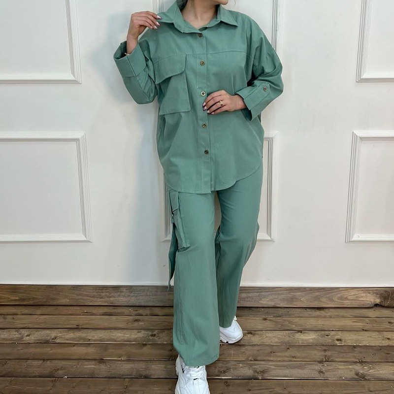 مانتو شلوار کارگو (پک 4 عددی)