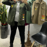 مانتو کتون جیب استیکری (پک 4عددی)