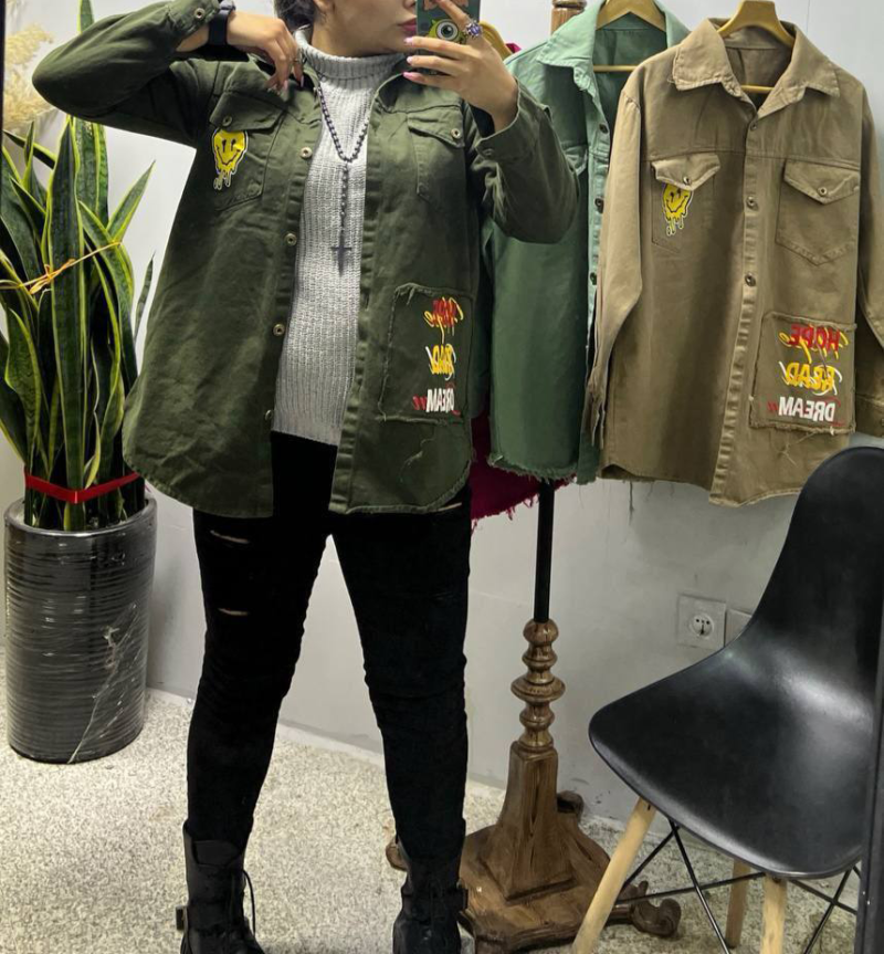 مانتو کتون جیب استیکری (پک 4عددی)