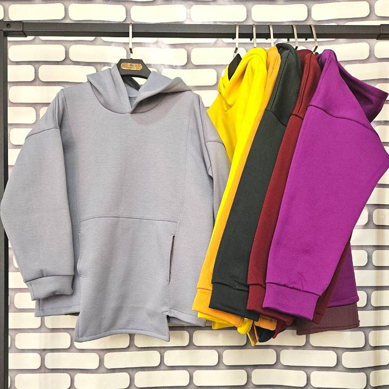 هودی قواره دار جیب بلند کانگوروی (پک 6 عددی)