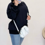 بلوز دورس ۲نخ یقه گرد ساده (پک 4 عددی)