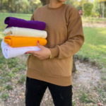 بلوز دورس ۲نخ یقه گرد ساده (پک 4 عددی)