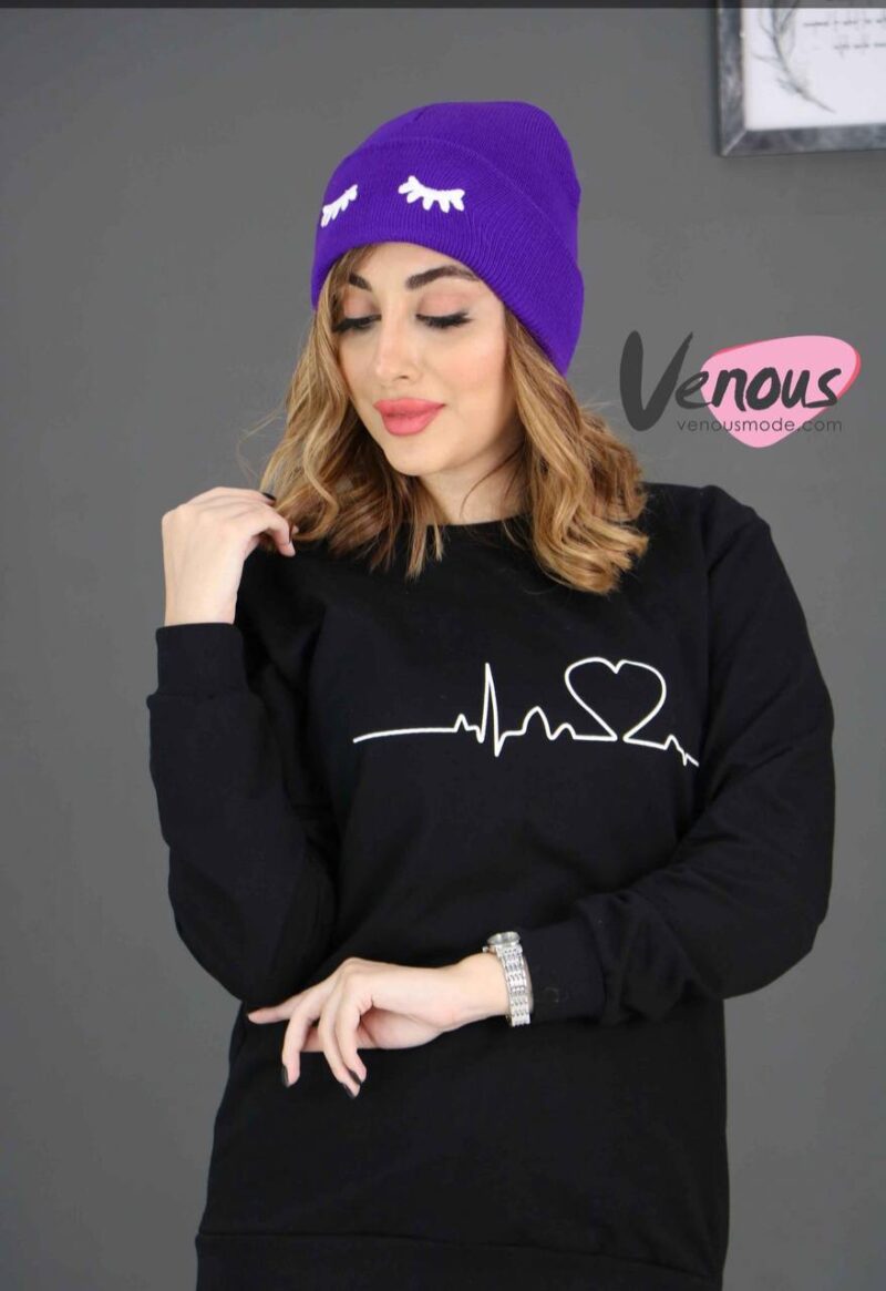 کلاه بافت رنگی پلک (پک 6 عددی)