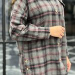 مانتو ۲جیب بغل دکمه یقه مردانه (پک 4 عددی)