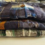 مانتو زنانه ۲جیب یقه مردانه دکمه چوبی (پک 3 عددی)