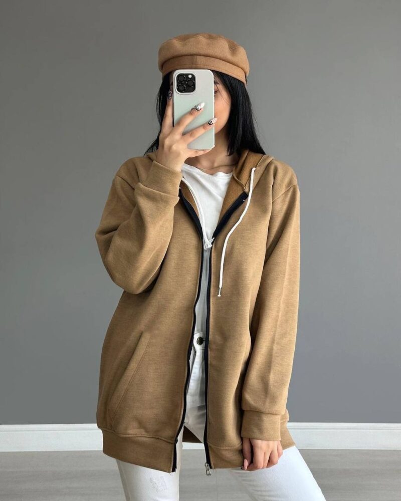 سویشرت ساده تمام زیپ (پک 6 عددی)