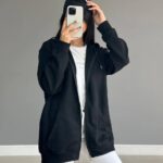 سویشرت ساده تمام زیپ (پک 6 عددی)