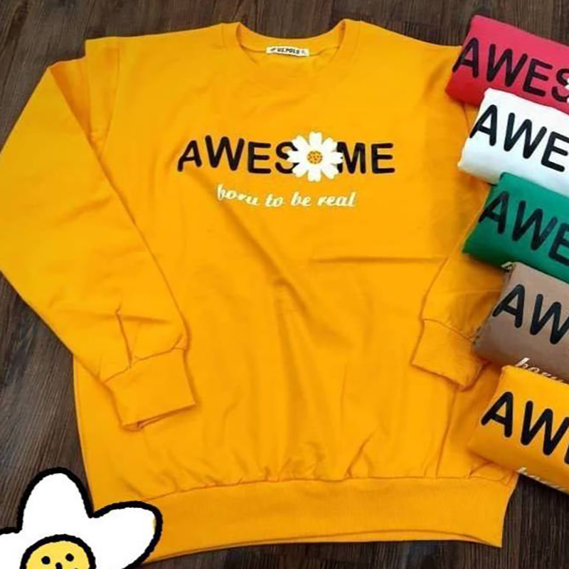 بلوز آستین بلند یقه گرد (پک 6 عددی)