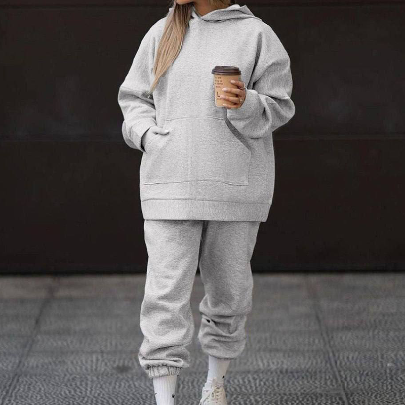 ست هودی شلوار تو‌کرکی ساده (پک 4 عددی)