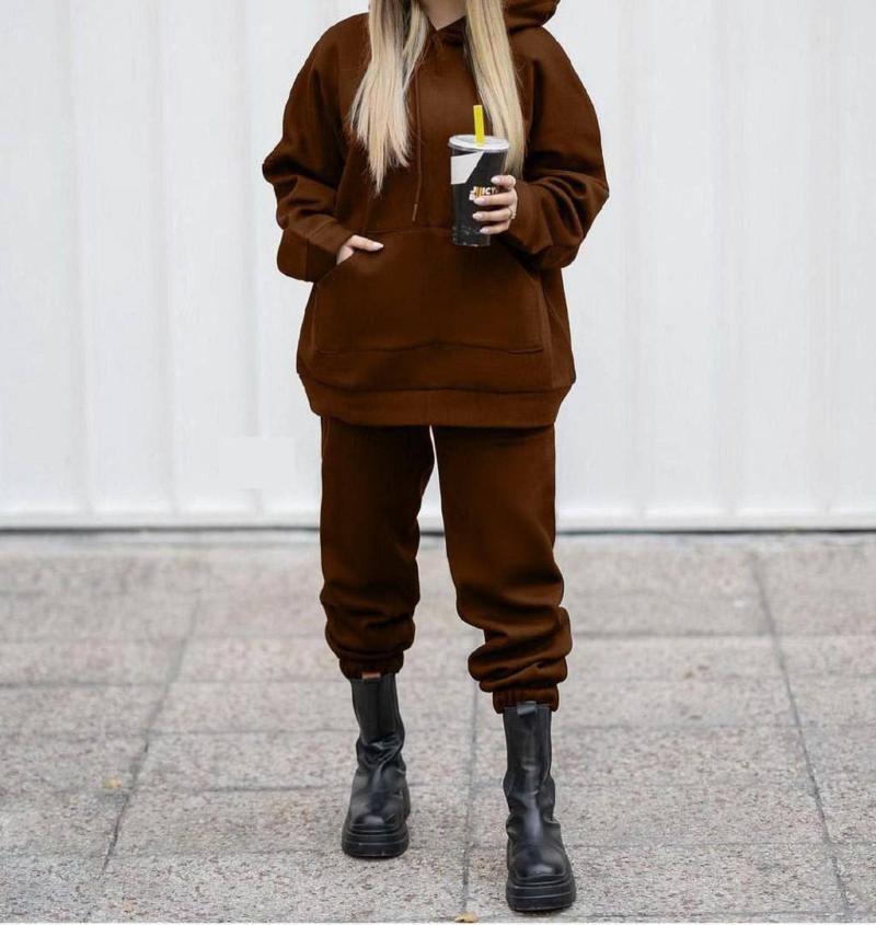 ست هودی شلوار تو‌کرکی ساده (پک 4 عددی)