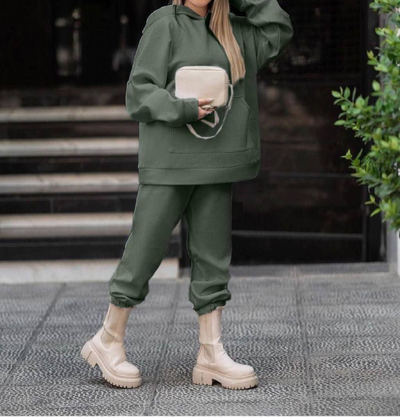 ست هودی شلوار تو‌کرکی ساده (پک 4 عددی)