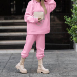 ست هودی شلوار تو‌کرکی ساده (پک 4 عددی)