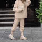 ست هودی شلوار تو‌کرکی ساده (پک 4 عددی)