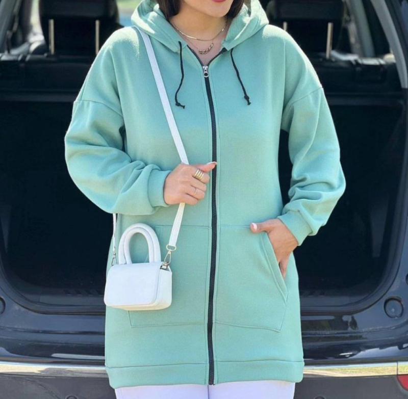 سویشرت ساده تمام زیپ (پک 6 عددی)