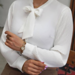 شومیز استین‌پلیسه کرواتی (پک 4 عددی)