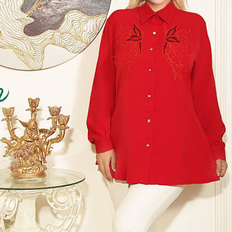 شومیز الیزه گلدوزی (پک 4 عددی)