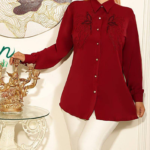 شومیز الیزه گلدوزی (پک 4 عددی)