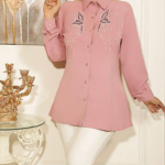 شومیز الیزه گلدوزی (پک 4 عددی)