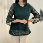 شومیز گیپور دانتل ترک قواره دار (پک 4 عددی)