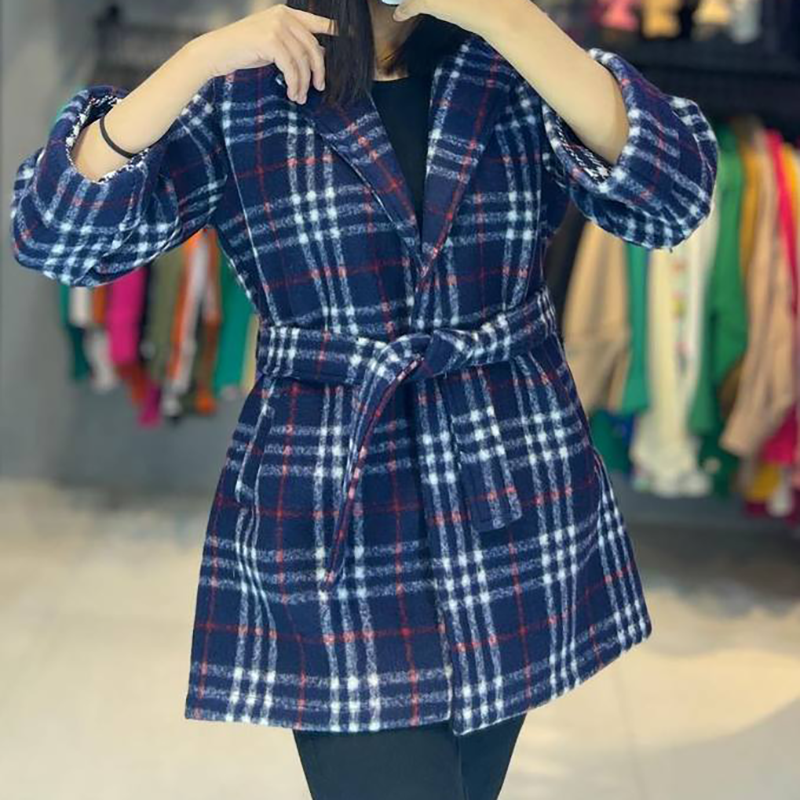 مانتو کتی آستردار و کمربندار(پک 4 عددی)