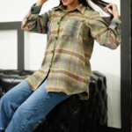 مانتو چهارخونه پشمی(پک 3 عددی)