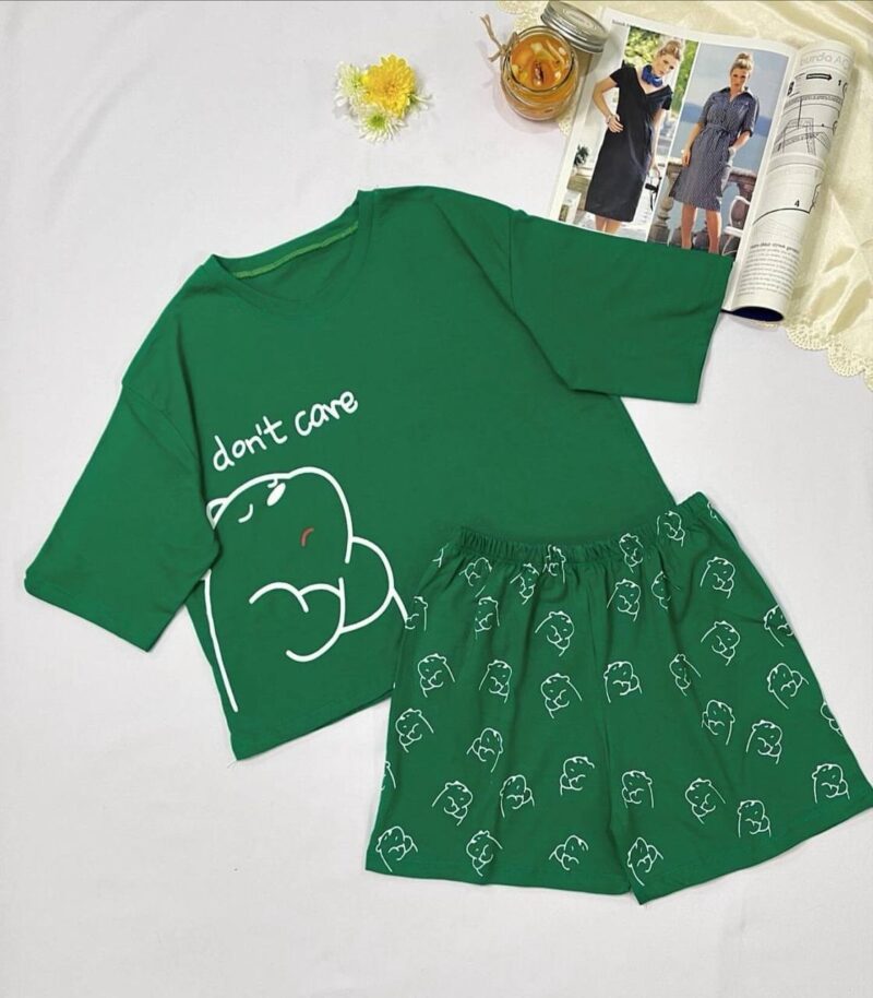 ست کراپ شورتک بغل خرس قهرو (پک 6 عددی)