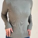 بلوز استین دار یقه اسکی فینگری (پک 6 عددی)