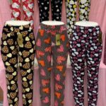 شلوار مخمل استیکری gvg طلایی اصلی (پک 6 عددی)