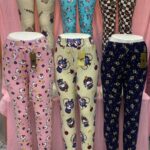 شلوار مخمل استیکری gvg طلایی اصلی (پک 6 عددی)