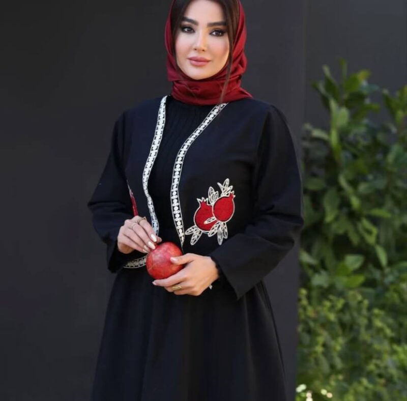 کت  ودامن گلدوزی انار (پک 3 عددی)