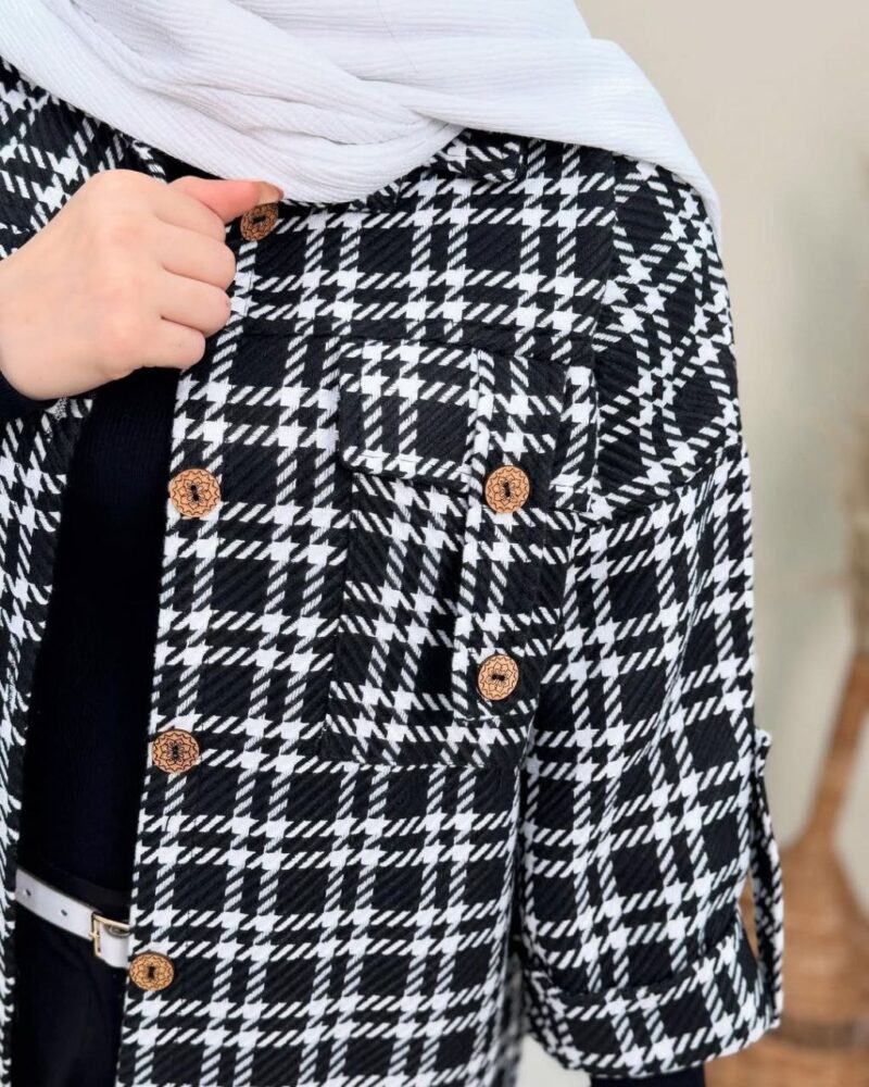 مانتو مدل جیب صلیبی (پک 4 عددی)